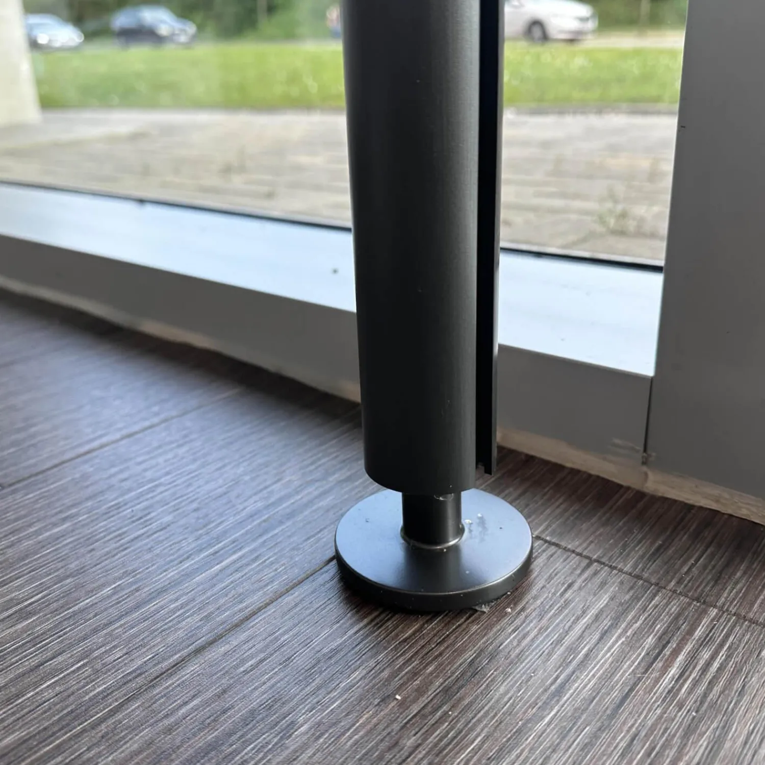 Molteni & C Regale|Regalwand Hector Rauchglas Mit Rahmen Zinnfarben