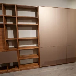 Anrei Wohnwände & Tv-Lowboards|Regalwand PU 30 Puro Style Astnuss Massiv Natur Geölt