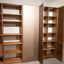 Anrei Wohnwände & Tv-Lowboards|Regalwand PU 30 Puro Style Astnuss Massiv Natur Geölt