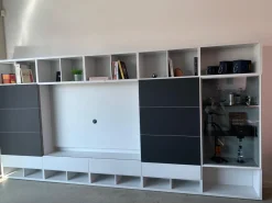 Kettnaker Wohnwände & Tv-Lowboards|Regalwand Vita Breite 390 Mattlack Weiß Fenix Schwarz