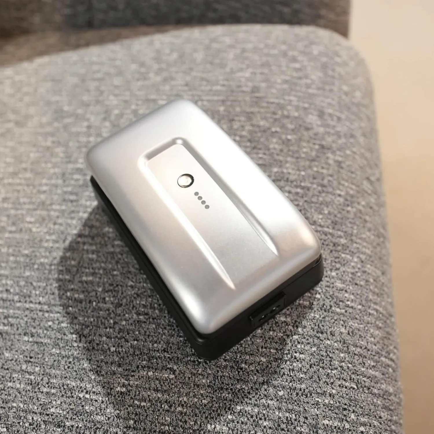 himolla Relaxsessel|Relaxsessel 7803 26 U Stoff 24 Q2 Emotion Vulkan Grau Sternfuß Edelstahloptik Mit Kopfteilverstellung Motorisch