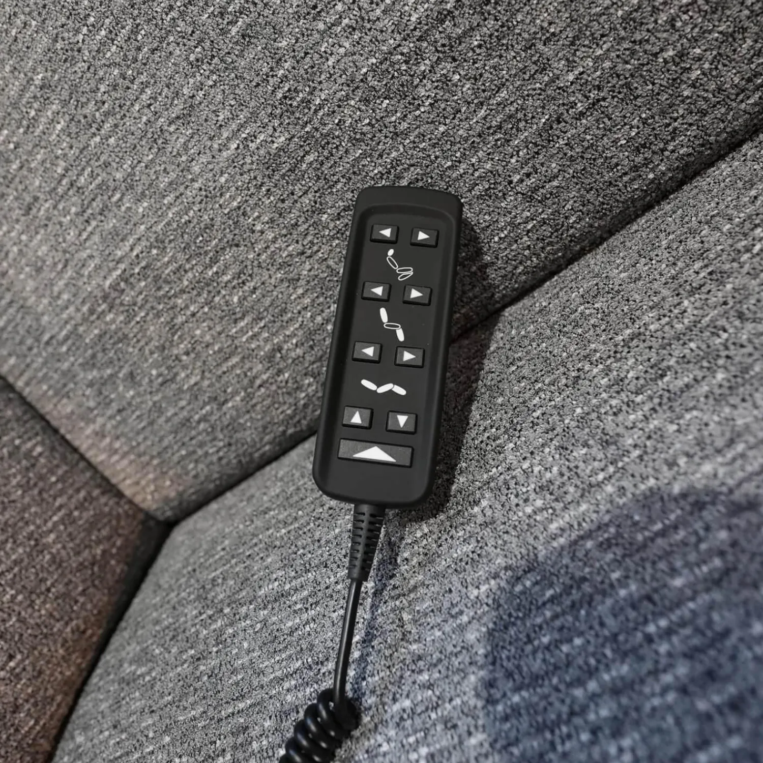 himolla Relaxsessel|Relaxsessel 7803 26 U Stoff 24 Q2 Emotion Vulkan Grau Sternfuß Edelstahloptik Mit Kopfteilverstellung Motorisch