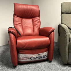 himolla Relaxsessel|Relaxsessel 7068 Cumulus Mini Leder 27 Eleganza Campari Rot Mit Elektrischer Verstellung Inklusive Akku
