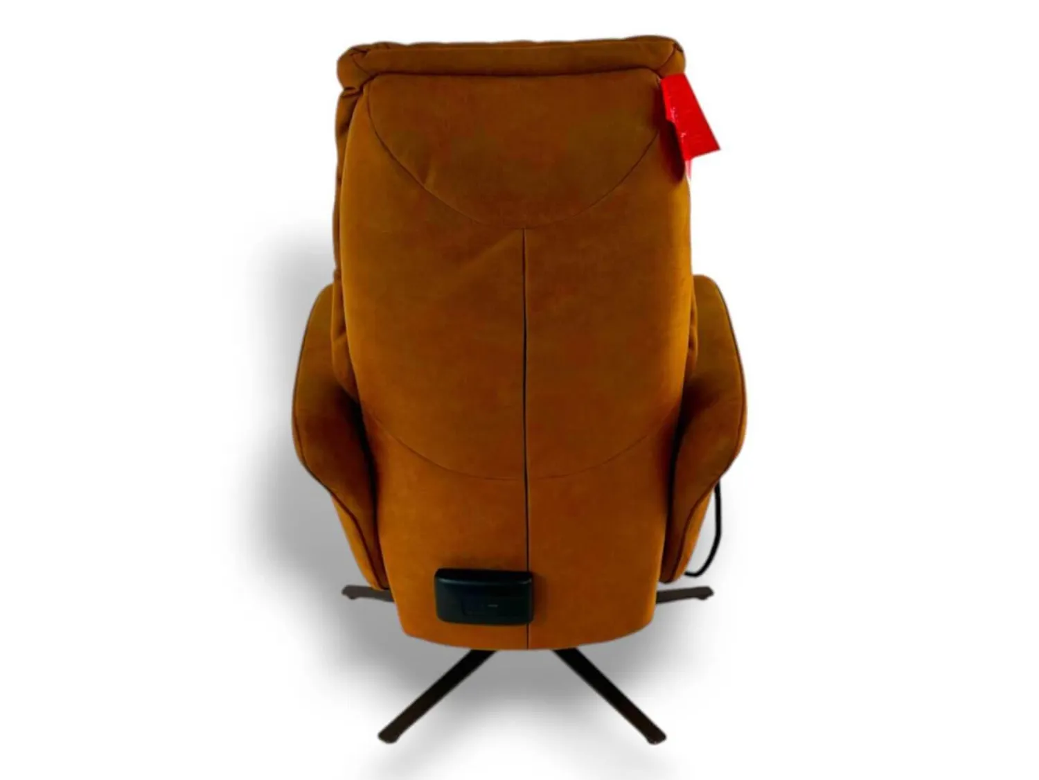 himolla Relaxsessel|Relaxsessel 7358 Easy Swing S Stoff Microfaser Nevada Cognac Braun Sternfuß Bronze Pulverbeschichtet