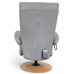 himolla Relaxsessel|Relaxsessel 7428 Easy Swing XL Nappe Leder 22 Soft Asche Grau Holzteller Buche 2 Motorig Mit Aufstehhilfe