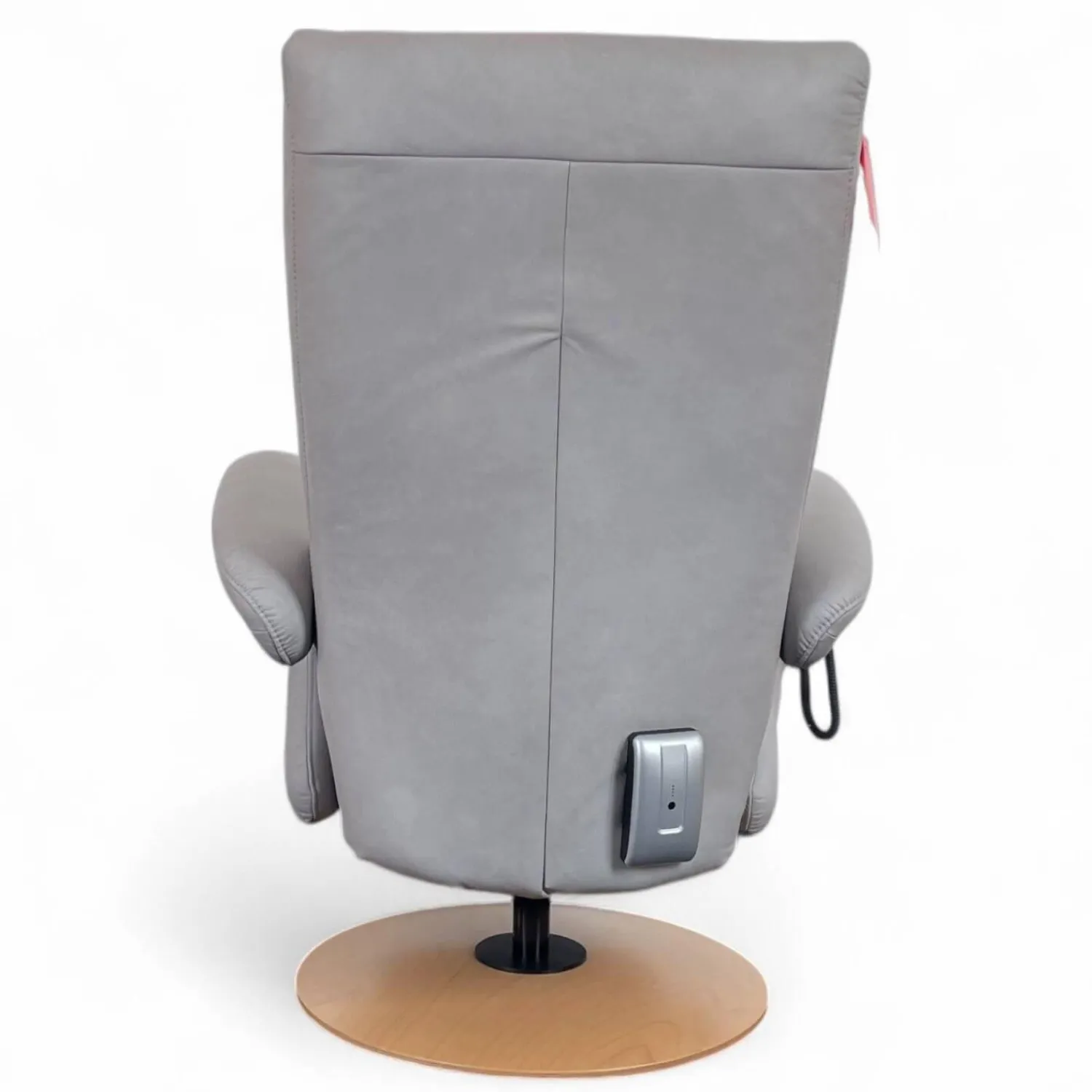 himolla Relaxsessel|Relaxsessel 7428 Easy Swing XL Nappe Leder 22 Soft Asche Grau Holzteller Buche 2 Motorig Mit Aufstehhilfe