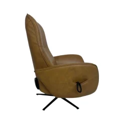 himolla Relaxsessel|Relaxsessel 7928 Easyswing M Longlife Leder Eleganza Mais Braun Sternfuß Edelstahloptik Drehbar