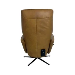 himolla Relaxsessel|Relaxsessel 7928 Easyswing M Longlife Leder Eleganza Mais Braun Sternfuß Edelstahloptik Drehbar
