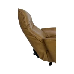 himolla Relaxsessel|Relaxsessel 7928 Easyswing M Longlife Leder Eleganza Mais Braun Sternfuß Edelstahloptik Drehbar