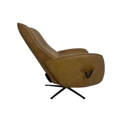 himolla Relaxsessel|Relaxsessel 7928 Easyswing M Longlife Leder Eleganza Mais Braun Sternfuß Edelstahloptik Drehbar