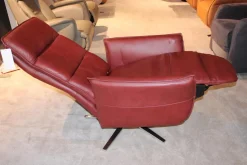 Carina Relaxsessel|Relaxsessel 9066 Leder J Mercury Rot mit Verstellfunktion