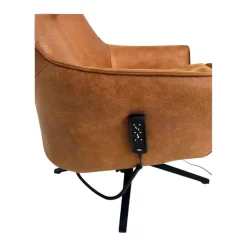 himolla Relaxsessel|Relaxsessel 7162 S Lounger Stoff 13 Nevada Cognac Braun Sternfuß Schwarz Inklusive Aufstehhilfe