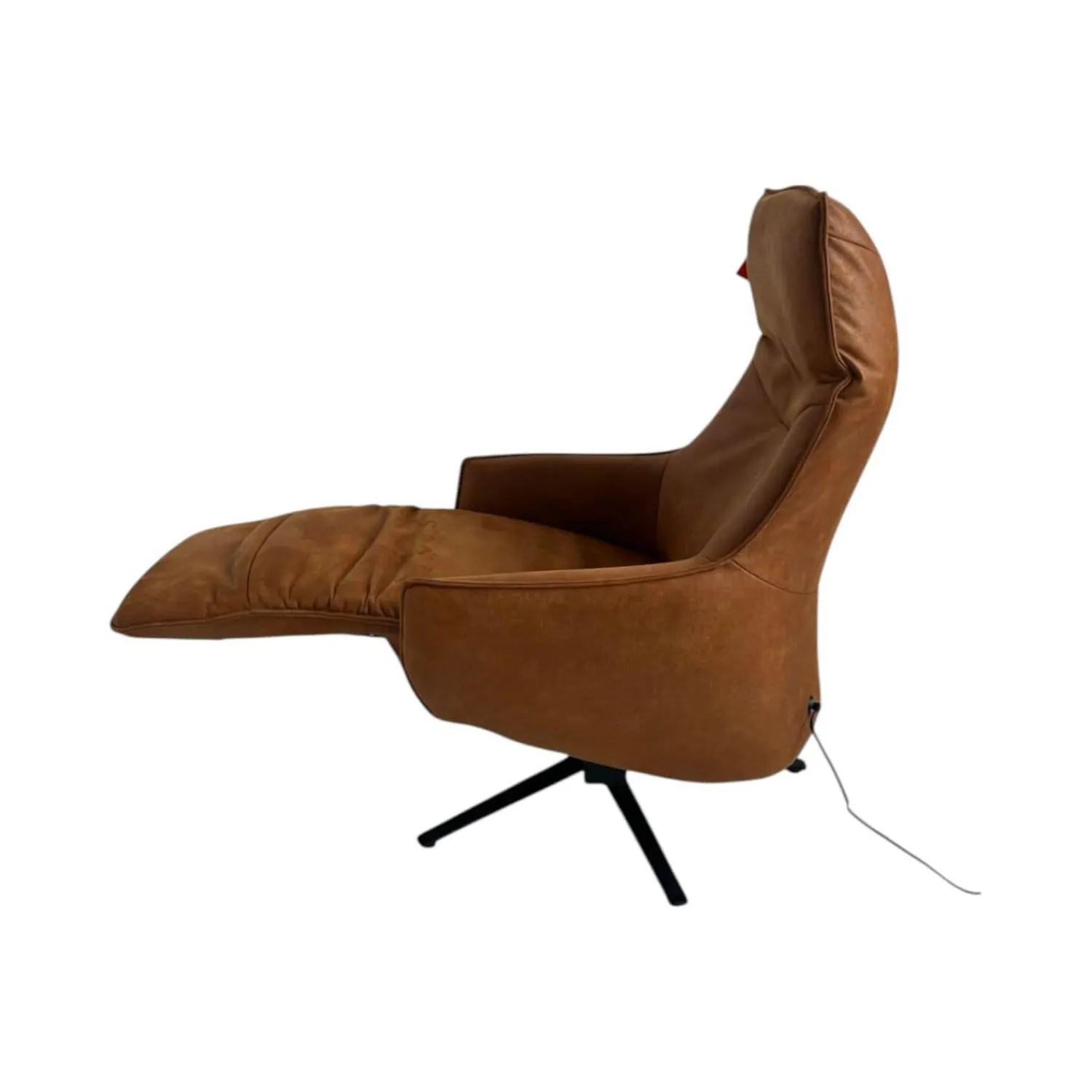 himolla Relaxsessel|Relaxsessel 7162 S Lounger Stoff 13 Nevada Cognac Braun Sternfuß Schwarz Inklusive Aufstehhilfe