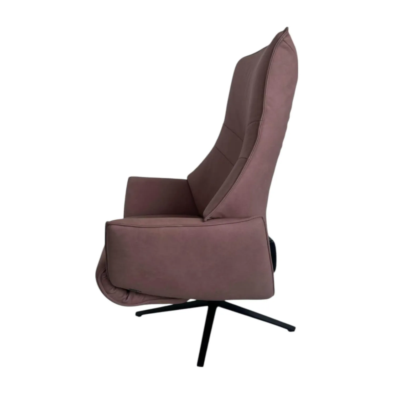 himolla Relaxsessel|Relaxsessel 7911 S Lounger M Leder 27 Leonessa Lachs Braun Sternfuß Anthrazit Pulverbeschichtet Drehbar