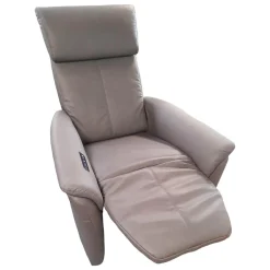 Arco Fernsehsessel|Relaxsessel 50025 Stoff Frisco Kiesel Grau Fuß Rollen