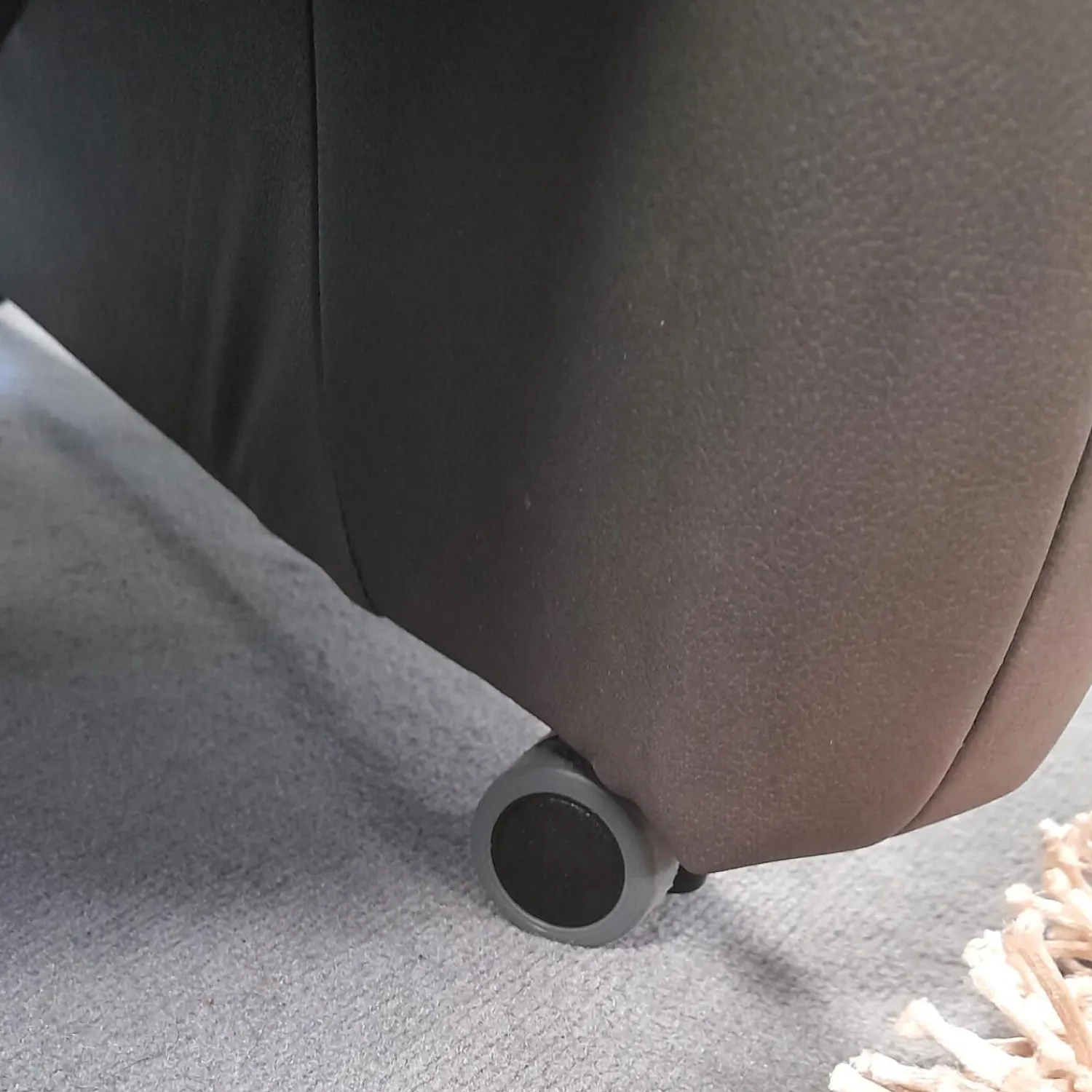 Arco Fernsehsessel|Relaxsessel 50025 Stoff Frisco Kiesel Grau Fuß Rollen