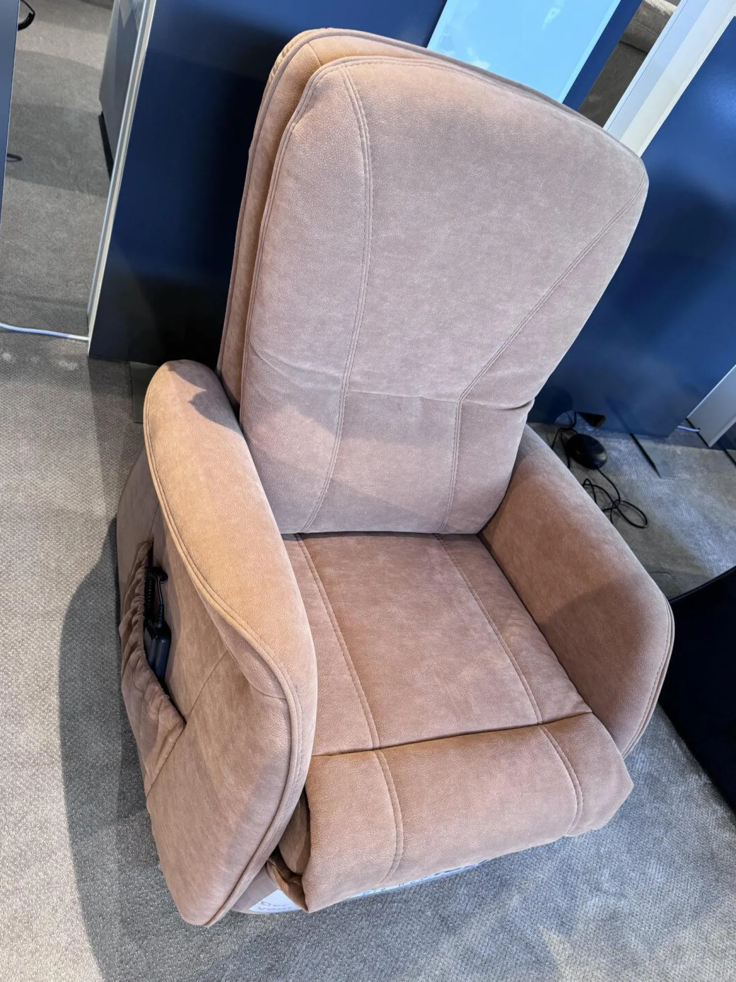 himolla Relaxsessel|Relaxsessel 7568 Stoff Nougat Braun mit motorischer Verstellung