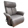 himolla Relaxsessel|Relaxsessel 7727 Type 86O Leder Longlife Rustica Azuro Grau Blau Tellerfuß Stahl Anthrazit Mit Verstellungen 2 Motorisch