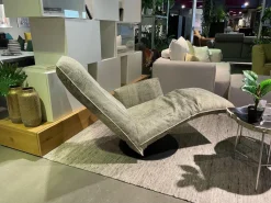 Bullfrog Relaxsessel|Relaxsessel Baboo Leder China White 2440 40 Grün Grau Gestell Rund Schwarz Matt Inklusive Akku