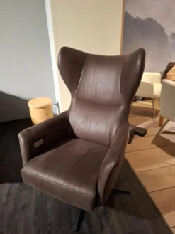 Comfort Republic Relaxsessel|Relaxsessel Clemens Leder Relax 123 Espresso Braun mit Verstellfunktion