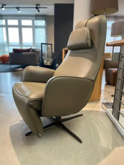 Jori Relaxsessel|Relaxsessel Cosy Ghost Leder Lipano Olivia Braun grün mit Verstellfunktion