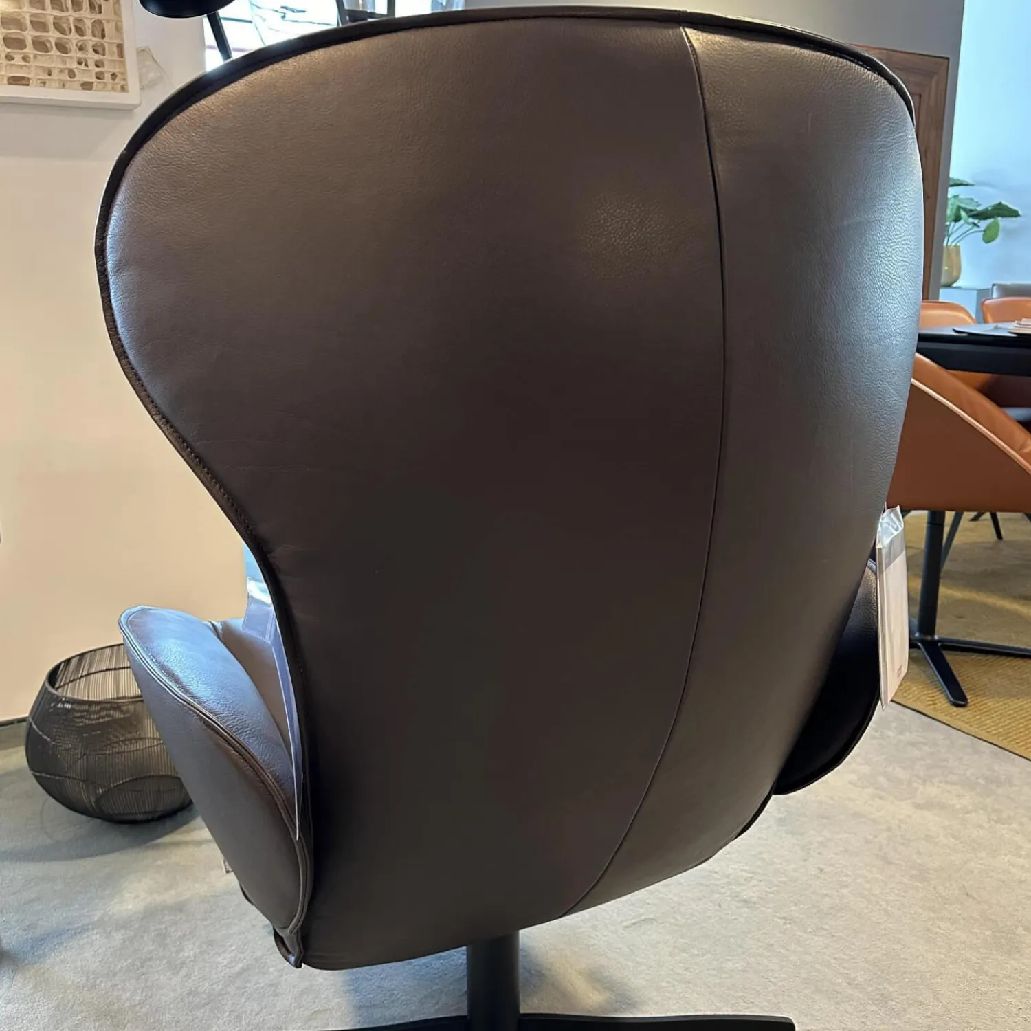 Jori Relaxsessel|Relaxsessel Daydreamer JR 7450 Leder Lipando Fondente Braun 4 Stern Fuß Gewellt Schwarz Stufenlos Verstellbar