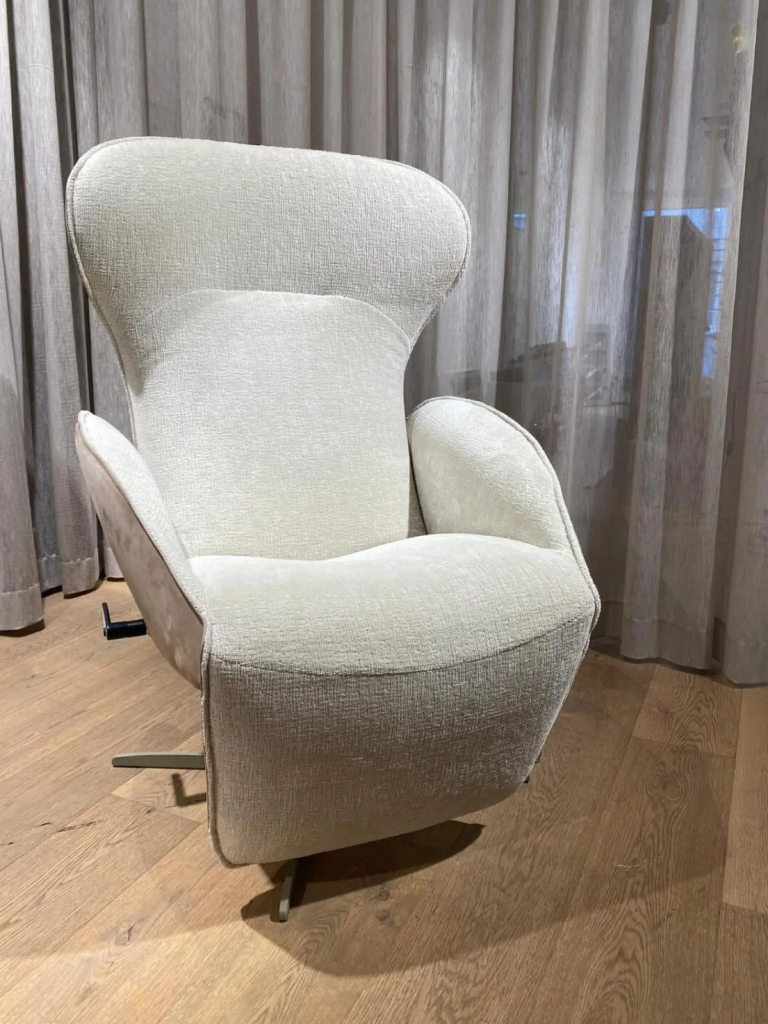 Jori Relaxsessel|Relaxsessel Daydreamer Medi Stoff F2a Leder Nubuck Cream Grau Beige Mono-Move