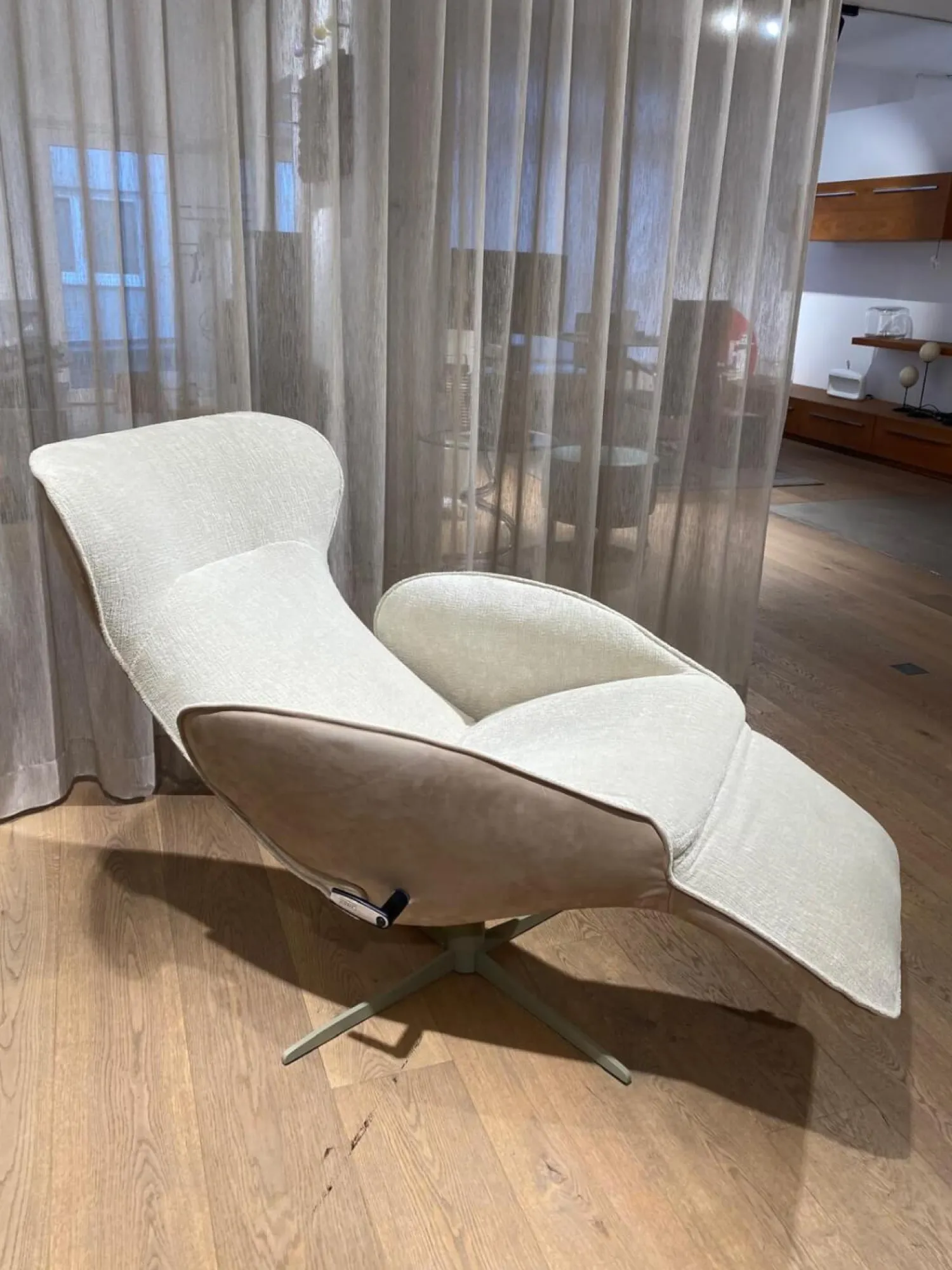 Jori Relaxsessel|Relaxsessel Daydreamer Medi Stoff F2a Leder Nubuck Cream Grau Beige Mono-Move