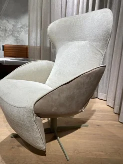 Jori Relaxsessel|Relaxsessel Daydreamer Medi Stoff F2a Leder Nubuck Cream Grau Beige Mono-Move