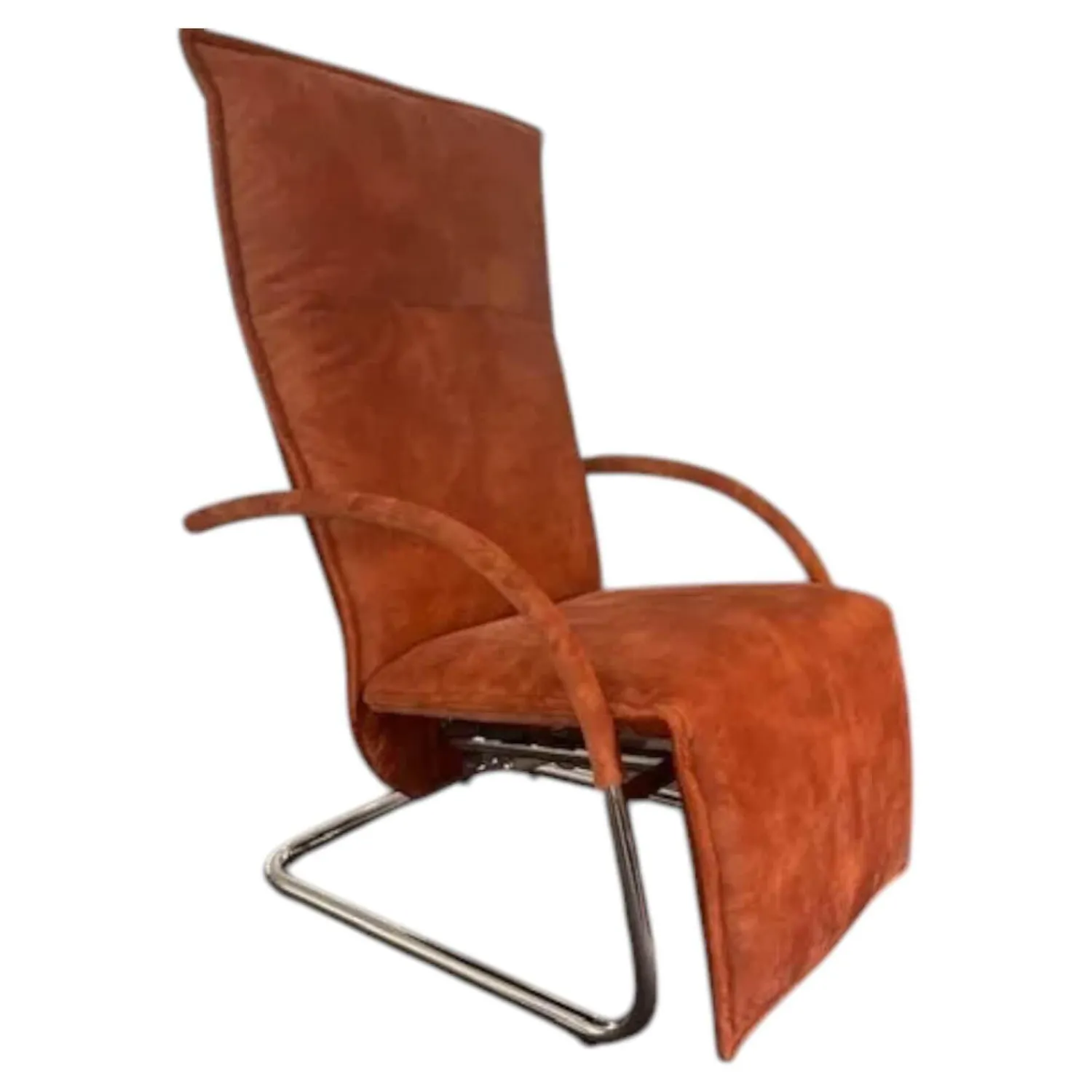 Franz Fertig Relaxsessel|Relaxsessel Fino Soft 291101 Leder Blush E1953 Rundrohrgestell Hochglanz