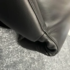 FSM Relaxsessel|Relaxsessel FM 139 Mate Leder Living 2811 Schwarz Tellerfuß Metall Tiefschwarz Beschichtet Mit Elektrischer Verstellung