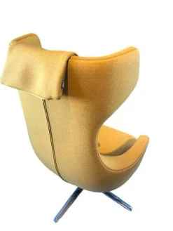 Vitra Relaxsessel|Relaxsessel Grand Repos Stoff Cosy Rapsgelb mit Ottoman