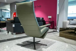 FSM Relaxsessel|Relaxsessel Hardy Leder 24 Select 156 Olivgrün Gestell Schwarz Seidenmatt Beschichtet