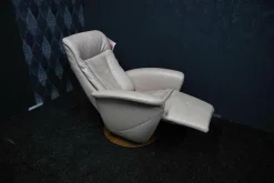 Hukla Relaxsessel|Relaxsessel Heiko Leder Belvita 59 Linen mit Elektrischer Relaxfunktion