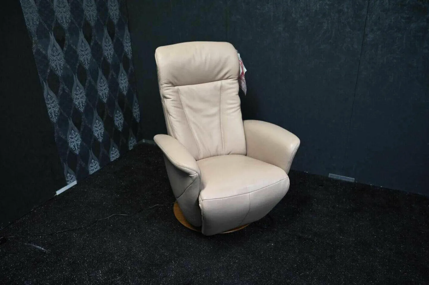 Hukla Relaxsessel|Relaxsessel Heiko Leder Belvita 59 Linen mit Elektrischer Relaxfunktion