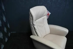 Hukla Relaxsessel|Relaxsessel Heiko Leder Belvita 59 Linen mit Elektrischer Relaxfunktion