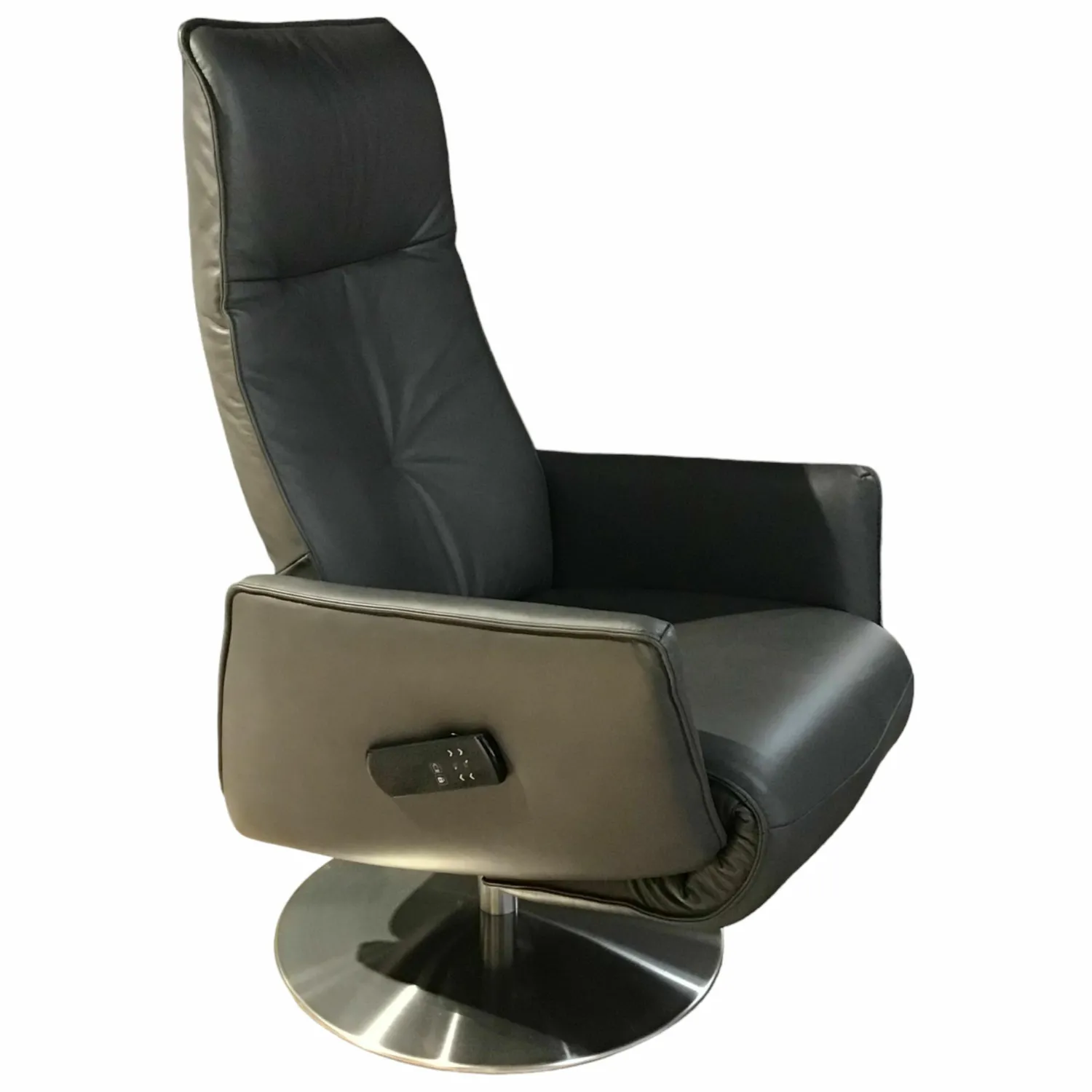 himolla Loungesessel|Relaxsessel|Relaxsessel Horgau S-Lounger L Leder Moor Grau mit Relaxfunktion