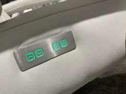 Hukla Relaxsessel|Relaxsessel Husum Nr 1 Medium Leder Credo Weiß Sternfuß Schwarz Motorisch Verstellbar