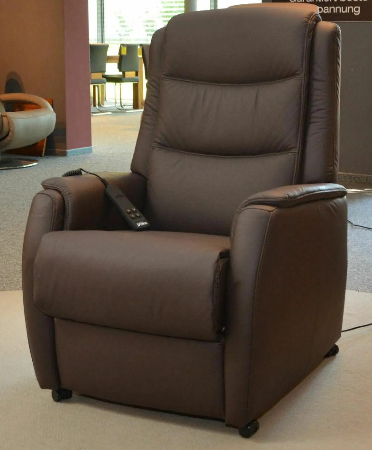 Hukla Fernsehsessel|Relaxsessel|Relaxsessel KS 5841 Leder Torro 56 Schoko Funktion A4 2 Motoren und Aufstehhilfe