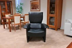 Gealux Relaxsessel|Relaxsessel Leder Sattle Schwarz