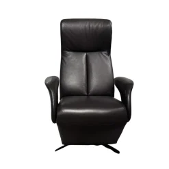 Jori Relaxsessel|Relaxsessel Multi-Move Symphony Leder Lipano Fondente Schwarz 4-Sternfuß Alu Schwarz