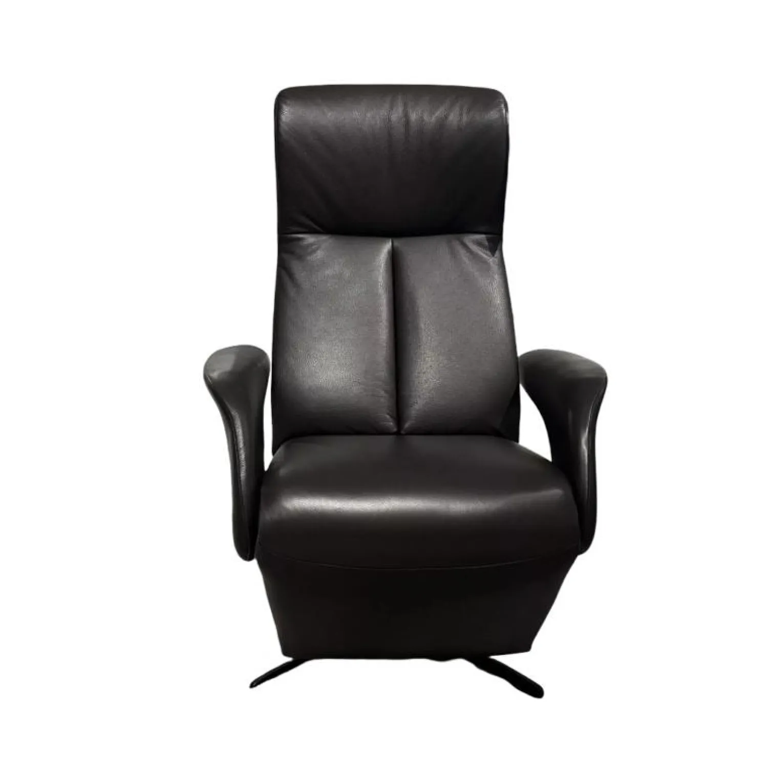 Jori Relaxsessel|Relaxsessel Multi-Move Symphony Leder Lipano Fondente Schwarz 4-Sternfuß Alu Schwarz