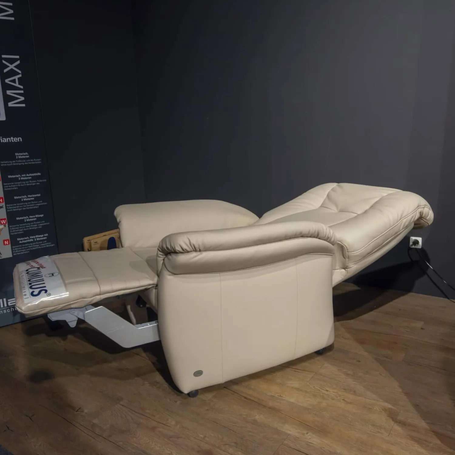 himolla Relaxsessel|Relaxsessel Orthosedis 7706 27 T Leder 24 Longru Nebel Ergonomie King Size XXL