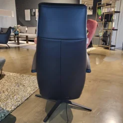 Comfort Republic Relaxsessel|Relaxsessel Rafael Leder Nero PG L30 Medium Schwarz Kreuzfuß Schwarz Relaxfunktion Motorisch