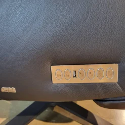 Comfort Republic Relaxsessel|Relaxsessel Rafael Leder Nero PG L30 Medium Schwarz Kreuzfuß Schwarz Relaxfunktion Motorisch