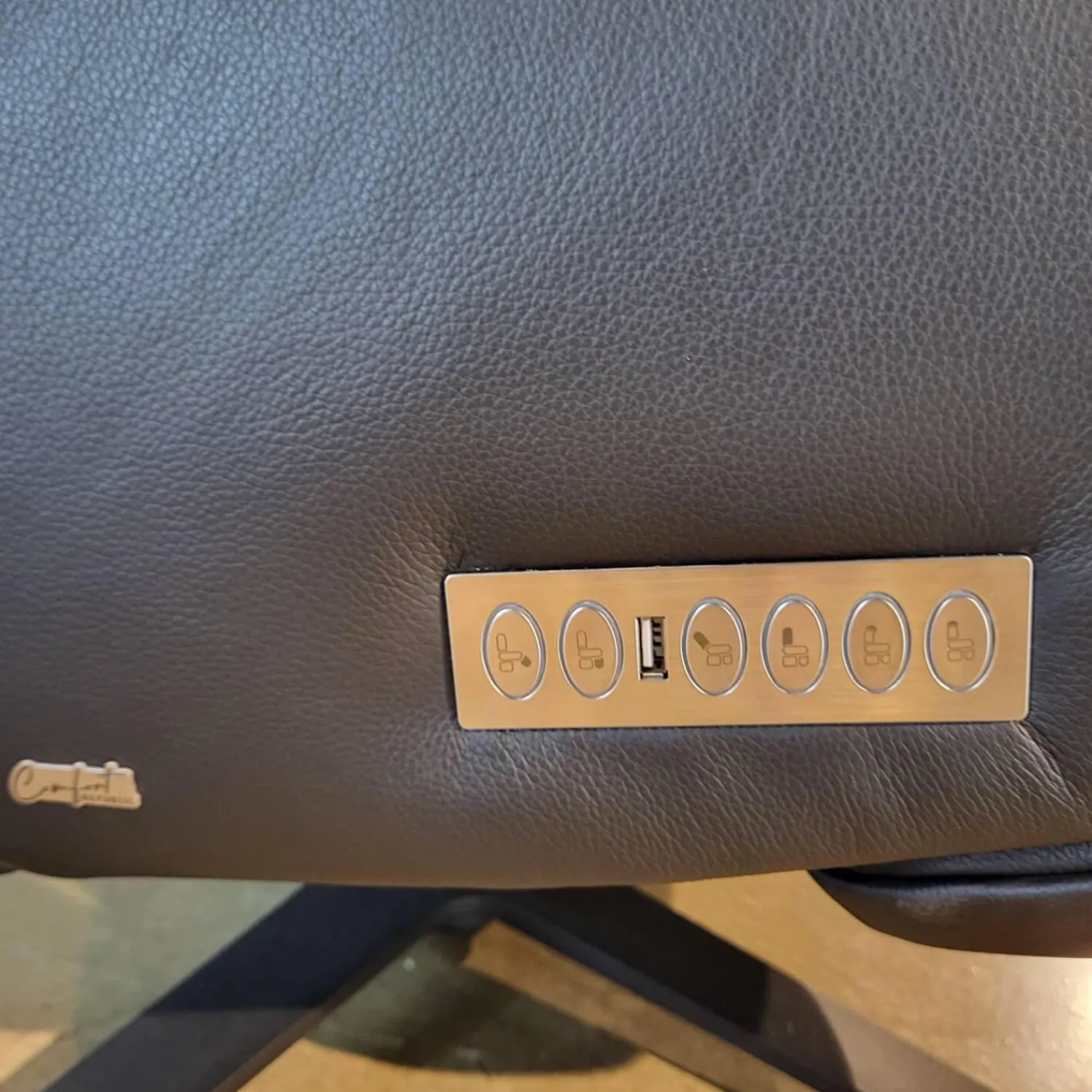 Comfort Republic Relaxsessel|Relaxsessel Rafael Leder Nero PG L30 Medium Schwarz Kreuzfuß Schwarz Relaxfunktion Motorisch