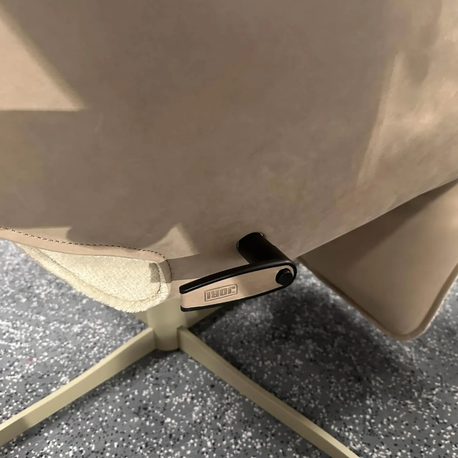 Jori Relaxsessel|Relaxsessel Raydreamer JR 7450 Mono Move Medi Innen Stoff Mumble Gesso Beige Außen Leder Nubuck Cream Beige