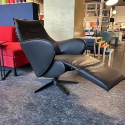Sitting Vision Relaxsessel|Relaxsessel Signa In Leder Runner Schwarz Mit 3-Motoren mit Akku Seperate Fußteil Rücken Und Kopf Verstellung