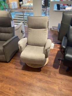 Natura Relaxsessel|Relaxsessel Tulsa Stoff 20 Longlife Easy Desert Beige mit Funktion