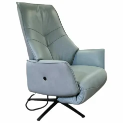 himolla Relaxsessel|Relaxsessel 26V 2911 EM Hannover Leder Soft Nappa Jade Blau 3-Motorig Herz-Waage